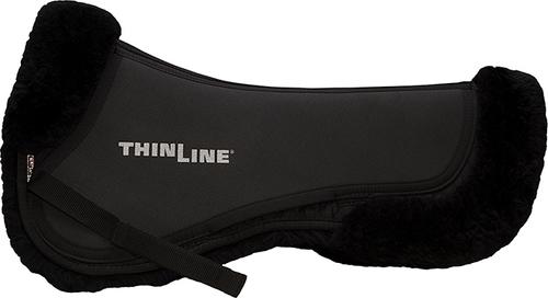Show full view: ThinLine Trifecta Full Sheepskin Horse Half Saddle Pad, Black, Medium slide 2 of 2