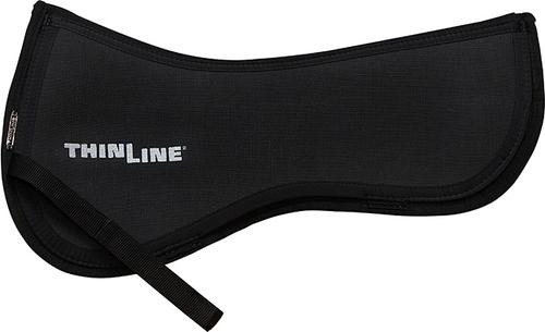 Show full view: ThinLine Trifecta Cotton Horse Half Saddle Pad, Black, Medium slide 2 of 2