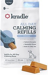 Kradle All Day Calming Bone Bacon Flavored Calming Supplement Refill for Dogs, 28 count