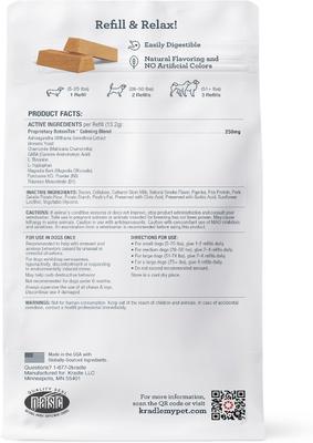 Show full view: Kradle All Day Calming Bone Bacon Flavored Calming Supplement Refill for Dogs, 28 count slide 3 of 11