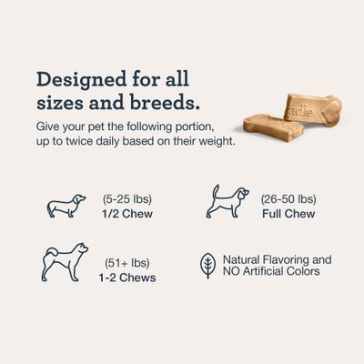 Show full view: Kradle Calming Chillers Chicken Flavored Hard Chew Calming Supplement for Dogs, 6 count slide 8 of 11