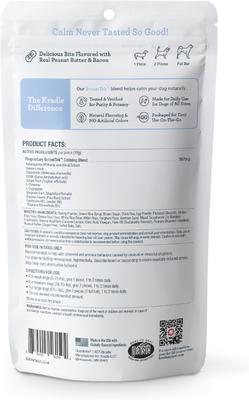 Show full view: Kradle Calming Bliss Bar Peanut Butter & Bacon Flavored Soft & Chewy Calming Supplement for Dogs, 2 count slide 3 of 11