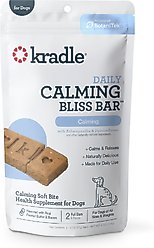 Kradle Calming Bliss Bar Peanut Butter & Bacon Flavored Soft & Chewy Calming Supplement for Dogs, 2 count