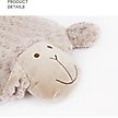 Show in main carousel: ZEZE Little Lamb Pillow Dog Bed, Dark Beige, Medium slide 6 of 9
