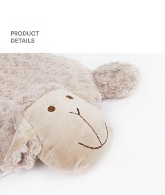 Show full view: ZEZE Little Lamb Pillow Dog Bed, Dark Beige, Medium slide 7 of 10