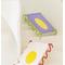 Show in main carousel: ZEZE Wavy Army Elevated Dog Bed, Medium, White/Yellow slide 9 of 10