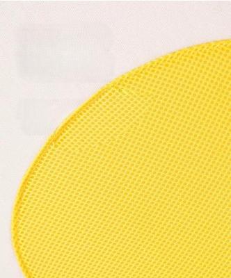 Show full view: ZEZE Wavy Army Elevated Dog Bed, Medium, White/Yellow slide 8 of 10