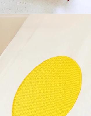 Show full view: ZEZE Wavy Army Elevated Dog Bed, Medium, White/Yellow slide 5 of 10