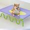 Show in main carousel: ZEZE Wavy Army Elevated Dog Bed, Medium, Purple/Yellow slide 9 of 11