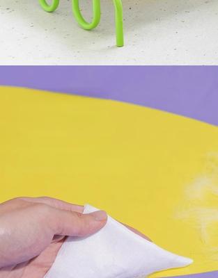 Show full view: ZEZE Wavy Army Elevated Dog Bed, Medium, Purple/Yellow slide 7 of 11