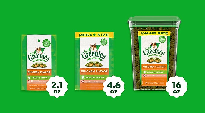 Greenies Feline SmartBites Healthy Indoor Natural Tuna Flavor Soft & Crunchy Adult Cat Treats