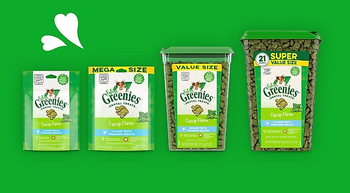 Greenies Feline Oven Roasted Chicken Flavor Adult Natural Dental Cat Treats
