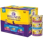 Wellness Complete Health Seafood Pate Favorites Canned Cat Food, 3-oz, case of 24