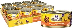 Wellness Complete Health Minced Chicken Dinner Grain-Free Canned Cat Food, 5.5-oz, case of 24