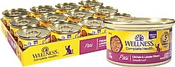 Wellness Complete Health Chicken & Lobster Formula Canned Cat Food, 3-oz, case of 24