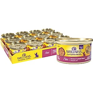 Wellness Complete Health Chicken & Lobster Formula Canned Cat Food, 3-oz, case of 24