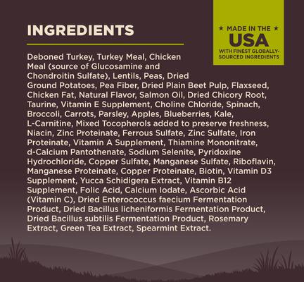 Show full view: Wellness CORE Grain-Free Healthy Weight Turkey & Chicken Dry Dog Food, 26-lb bag slide 7 of 12