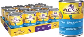 Wellness Complete Health Chicken & Herring Formula Grain-Free Canned Cat Food, 12.5-oz, case of 12