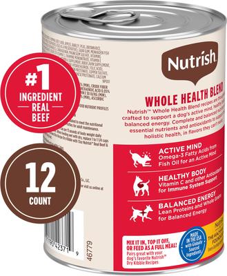 Show full view: Rachael Ray Nutrish Gentle Digestion Real Chicken, Pumpkin & Salmon + Real Beef & Pumpkin Canned Dog Food slide 7 of 9