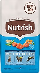 Nutrish Whole Health Blend Salmon & Brown Rice Recipe Dry Cat Food (Rachael Ray), 3-lb bag