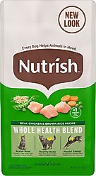 Nutrish Whole Health Blend Chicken & Brown Rice Recipe Dry Cat Food (Rachael Ray), 3-lb bag