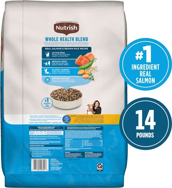Nutrish Whole Health Blend Salmon & Brown Rice Recipe Dry Cat Food (Rachael Ray)