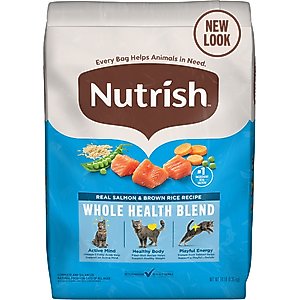 Nutrish Whole Health Blend Salmon & Brown Rice Recipe Dry Cat Food (Rachael Ray), 14-lb bag