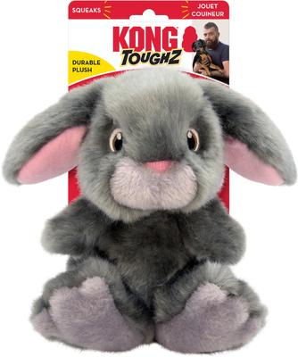Show full view: KONG Toughz Bunny Dog Toy, Grey, Medium slide 4 of 6