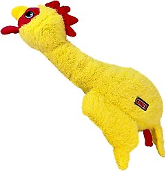 KONG Scruffs Chicken Dog Toy, Yellow, Medium/Large