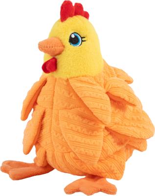 Show full view: KONG Layerz Forage Hen Dog Toy, Yellow, Medium slide 4 of 5