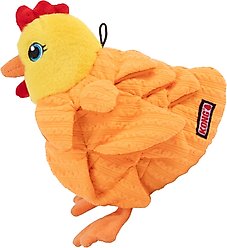 KONG Layerz Forage Hen Dog Toy, Yellow, Medium