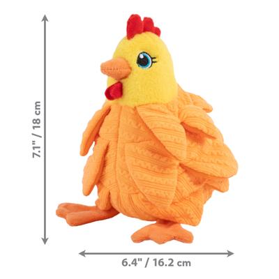 Show full view: KONG Layerz Forage Hen Dog Toy, Yellow, Medium slide 2 of 5