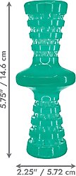 KONG Squeezz Dental Roller Stick Dog Toy, Green, Small slide 2 of 3