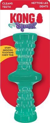 Show full view: KONG Squeezz Dental Roller Stick Dog Toy, Green, Small slide 3 of 4