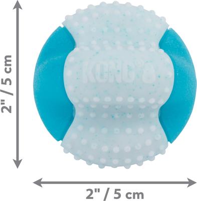 Show full view: KONG Goomz Dental Ball Dog Toy, Teal, X-Small/Small slide 2 of 5