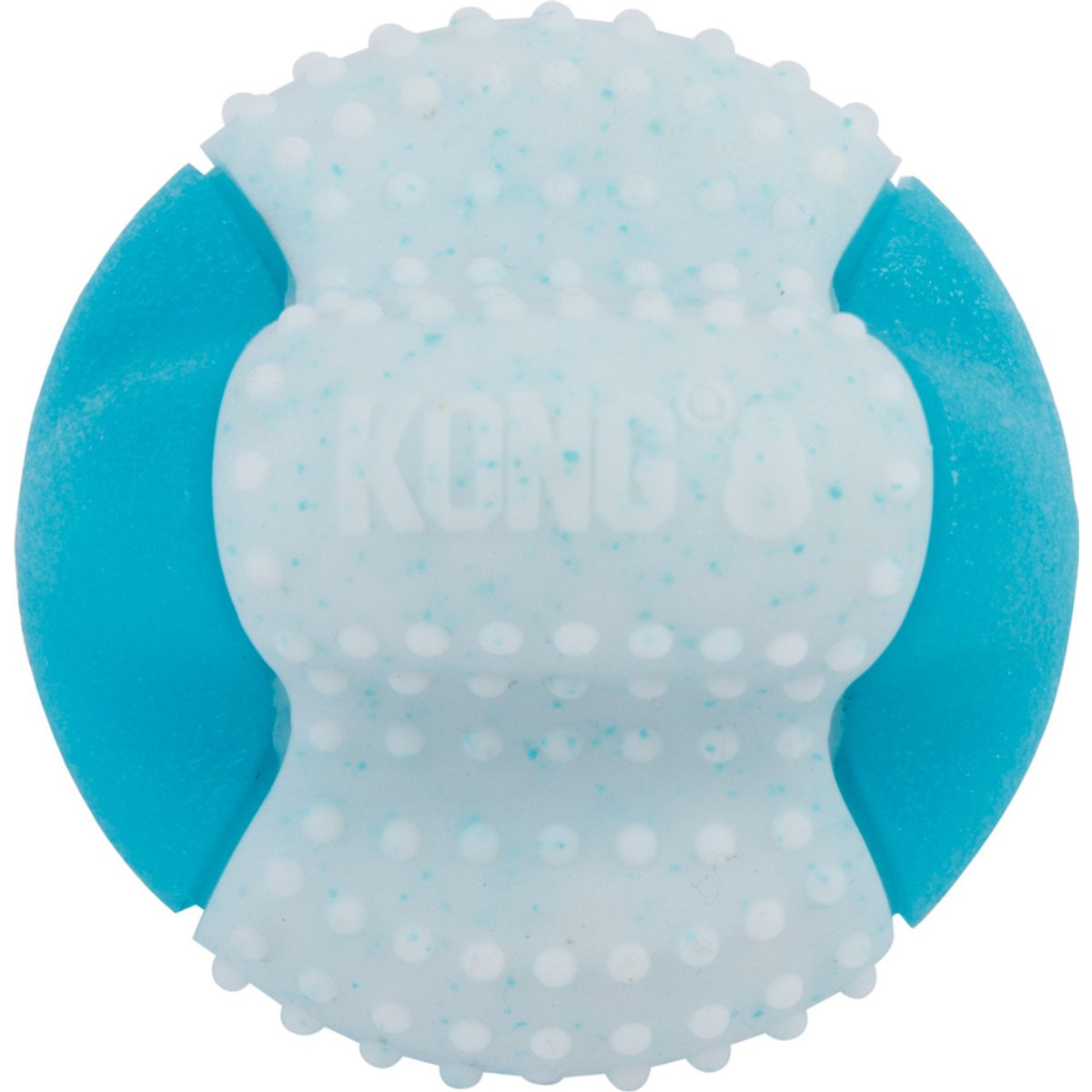 KONG Goomz Dental Ball Dog Toy, Teal, X-Small/Small