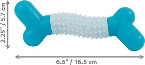 Show full view: KONG Goomz Dental Stick Dog Toy, Teal, Small slide 2 of 5