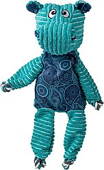 KONG Floppy Knots Hippo Jumbo Dog Toy, Teal, Jumbo
