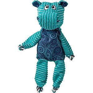 KONG Floppy Knots Hippo Jumbo Dog Toy, Teal, Jumbo