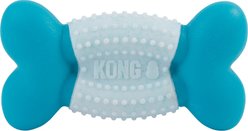 KONG Duets Dental Bone Dog Toy, Teal, Medium/Large