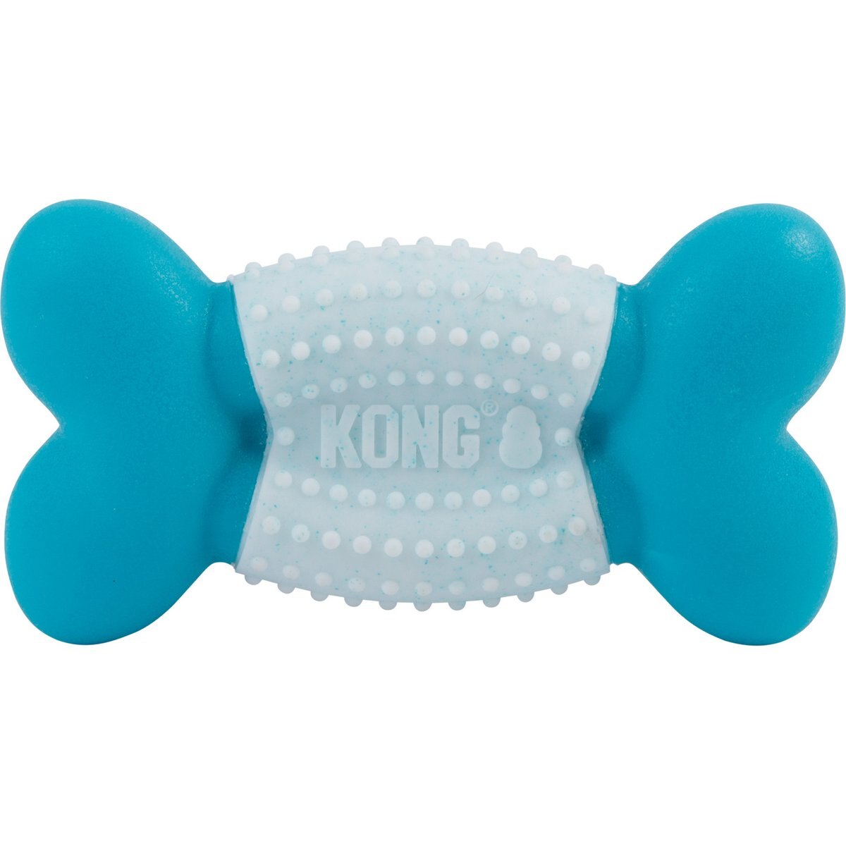 KONG Goomz Dental Bone Dog Toy, Teal, Medium/Large