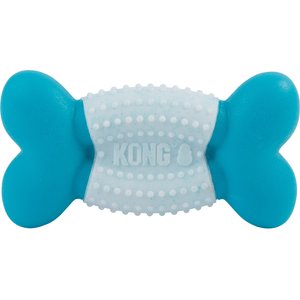 KONG Goomz Dental Bone Dog Toy, Teal, Medium/Large