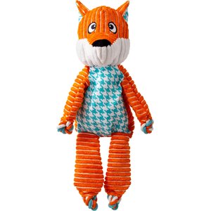 KONG Floppy Knots Fox Jumbo Dog Toy, Orange, Jumbo