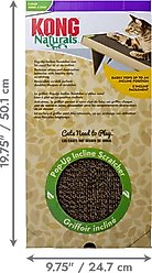 KONG Naturals Pop-Up Incline Scratcher Cat Toy, Brown, One Size slide 2 of 8