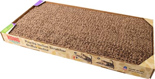 Show full view: KONG Naturals Pop-Up Incline Scratcher Cat Toy, Brown, One Size slide 6 of 10