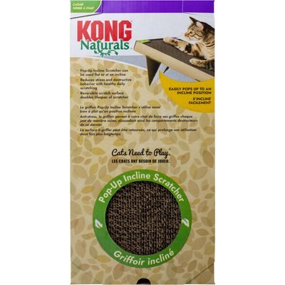 KONG KONG Naturals Pop-Up Incline Scratcher Cat Toy, Brown, One Size