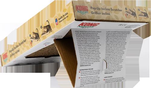 Show full view: KONG Naturals Pop-Up Incline Scratcher Cat Toy, Brown, One Size slide 3 of 10