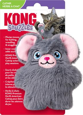 Show full view: KONG Snuzzles Mouse Cat Toy, Grey, One Size slide 3 of 5