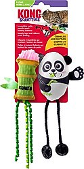 KONG Scrattles Panda Cat Toy, 2-pack, White, One size slide 2 of 4