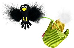 KONG Flingaroocorny Cat Toy, Yellow, One size